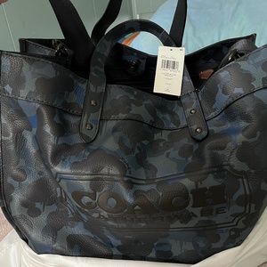 Camouflage coach shopper bag, brand new, never been used